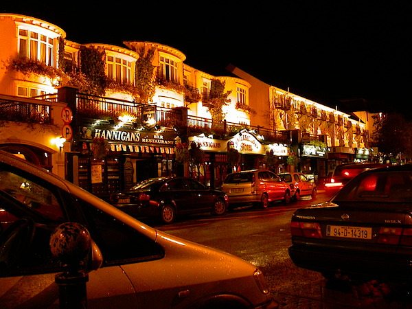 Killarney at night.