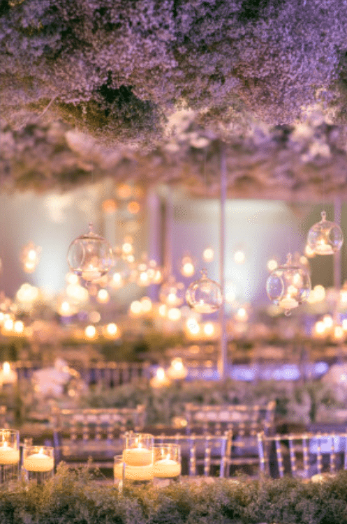 Dreamy lavender flowers fill the air Image provided by White Lilac Event Design